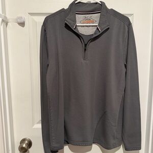 Weatherproof Charcoal Quarter-Zip Pullover